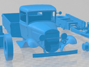 GAZ AA 1932 Printable Truck Modèles 3D en vedette