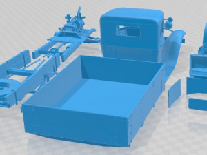 GAZ AA 1932 Printable Truck Modèles 3D en vedette