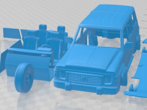 Nissan Patrol Y60 5 Doors 1987 Printable Car 3D Baskı Modeli
