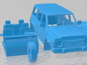 Nissan Patrol Y60 5 Doors 1987 Printable Car Modello di stampa 3D
