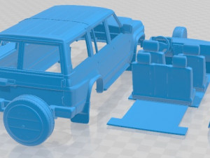 Nissan Patrol Y60 5 Doors 1987 Printable Car Modello di stampa 3D