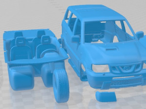 Nissan Terrano II 5 Door 2006 Printable Car Modèles 3D en vedette