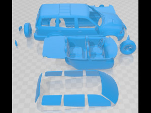 Nissan Terrano II 5 Door 2006 Printable Car Modèles 3D en vedette