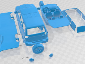 Nissan Terrano II 5 Door 2006 Printable Car Modèles 3D en vedette