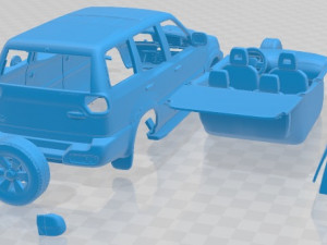 Nissan Terrano II 5 Door 2006 Printable Car Modèles 3D en vedette