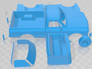 Chevrolet C10 Cheyenne Pickup 1971 Printable Car 3D Принт Модель