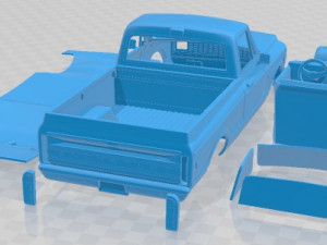 Chevrolet C10 Cheyenne Pickup 1971 Printable Car 3D Принт Модель