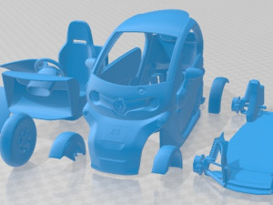 Renault Twizy ZE Printable Car Modelo de Impressão 3D