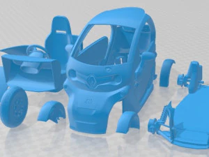 Renault Twizy ZE Printable Car 3D Print Model