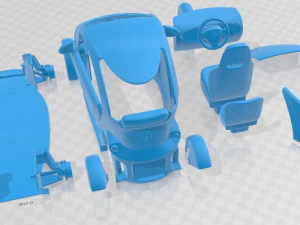Renault Twizy ZE Printable Car 3D Print Model