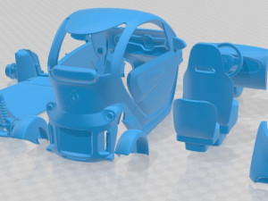 Renault Twizy ZE Printable Car Model Cetak 3D