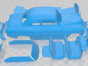 Chevrolet 210 Club Coupe 1953 Printable Car 3Dプリントモデル