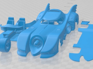 Batmobile 1989 Jet Car Printable Modèles 3D en vedette
