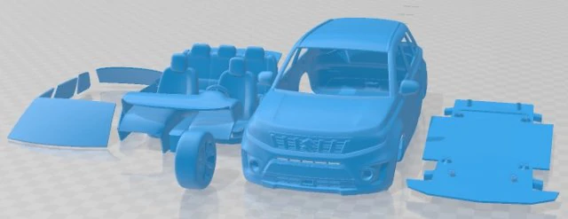 Suzuki Vitara 2019 Printable Car 3D Print Model .c4d .max .obj .3ds .fbx .stl .blend 