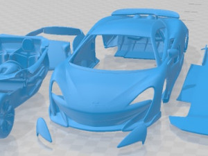 Mclaren 600 LT 2019 Printable Car 3D Print Model