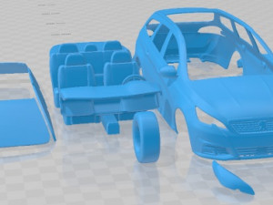 Peugeot 308 SW 2019 Printable Car 3D-printmodel