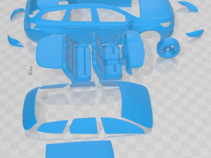 Peugeot 308 SW 2019 Printable Car 3D-printmodel