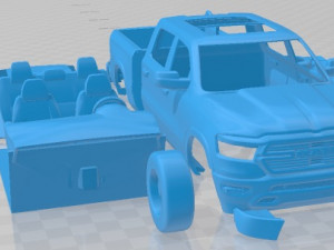 Dodge Ram Laramie 2019 Printable Car 3D Baskı Modeli