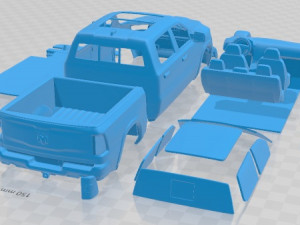 Dodge Ram Laramie 2019 Printable Car 3D Baskı Modeli