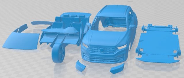 Volkswagen T Roc R 2020 Printable Car Modèles 3D en vedette .c4d .max .obj .3ds .fbx .stl .blend 