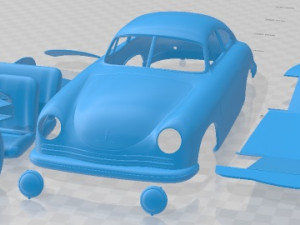 Porsche 356 Coupe 1948 Printable Car Model do druku 3D
