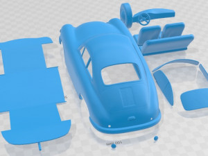 Porsche 356 Coupe 1948 Printable Car 3D 프린트 모델