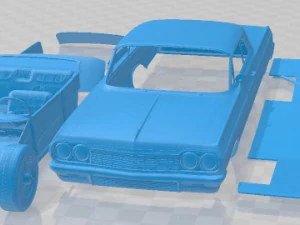 Chevrolet Impala SS 1964 Yazdırılabilir Araba 3D Baskı Modeli