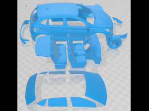 Hyundai I20 2021 Printable Car Model do druku 3D
