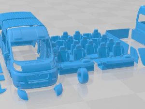 Peugeot Boxer Window Van L2H2 2010 Printable 3D Print Model
