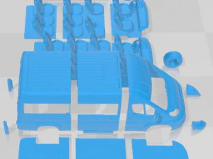 Peugeot Boxer Window Van L2H2 2010 Printable 3D Print Model