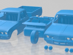Datsun 620 King Cab 1977 Printable Car 3D Print Model