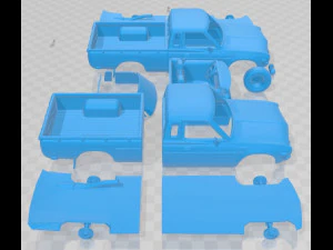 Datsun 620 King Cab 1977 Printable Car 3D Print Model