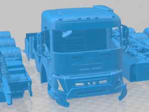 Volvo FMX Day Cab Chassis Truck 4 axle 2020 Printable 3Dプリントモデル