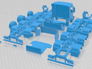 Volvo FMX Day Cab Chassis Truck 4 axle 2020 Printable 3Dプリントモデル