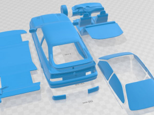 Sierra Cosworth RS500 1986 Printable Car Modèles 3D en vedette