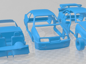 Sierra Cosworth RS500 1986 Printable Car 3D-Druckmodell