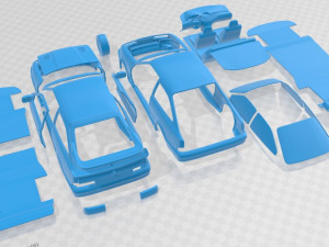 Sierra Cosworth RS500 1986 Printable Car 3D-Druckmodell