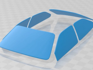 Sierra Cosworth RS500 1986 Printable Car 3D-Druckmodell