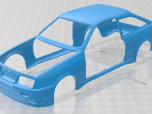 Sierra Cosworth RS500 1986 Printable Car 3D-Druckmodell