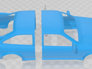Sierra Cosworth RS500 1986 Printable Body Car 3D Baskı Modeli