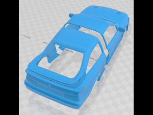 Sierra Cosworth RS500 1986 Printable Body Car 3D Baskı Modeli