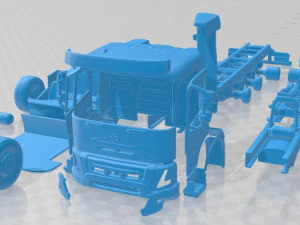 Volvo FMX Day Cab Chassis Truck 4 axle 2020 Printable 3D Print Model