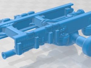 Volvo FMX Day Cab Chassis Truck 4 assi 2020 Stampabile Modello di stampa 3D