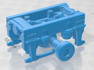 Volvo FMX Day Cab Chassis Truck 4 axle 2020 Printable 3D Print Model