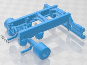 Volvo FMX Day Cab Chassis Truck 4 assi 2020 Stampabile Modello di stampa 3D