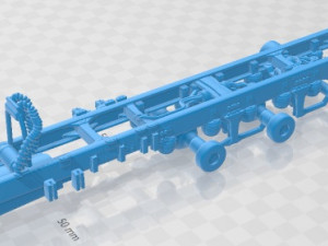Volvo FMX Day Cab Chassis Truck 4 assi 2020 Stampabile Modello di stampa 3D