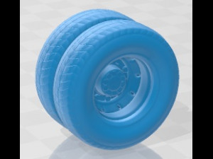 Volvo FMX Day Cab Chassis Truck 4 assi 2020 Stampabile Modello di stampa 3D