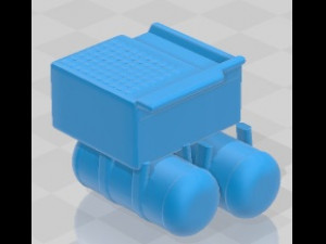 Volvo FMX Day Cab Chassis Truck 4 assi 2020 Stampabile Modello di stampa 3D