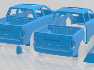SsangYong Korando Sports New Actyon 2014 Printable Car Modelo de Impressão 3D