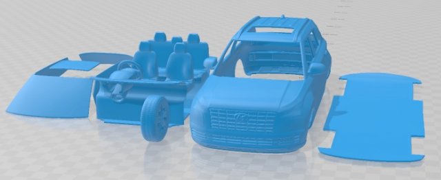 Hyundai Venue Turbo 2022 Printable Car Modèles 3D en vedette .c4d .max .obj .3ds .fbx .stl .blend 